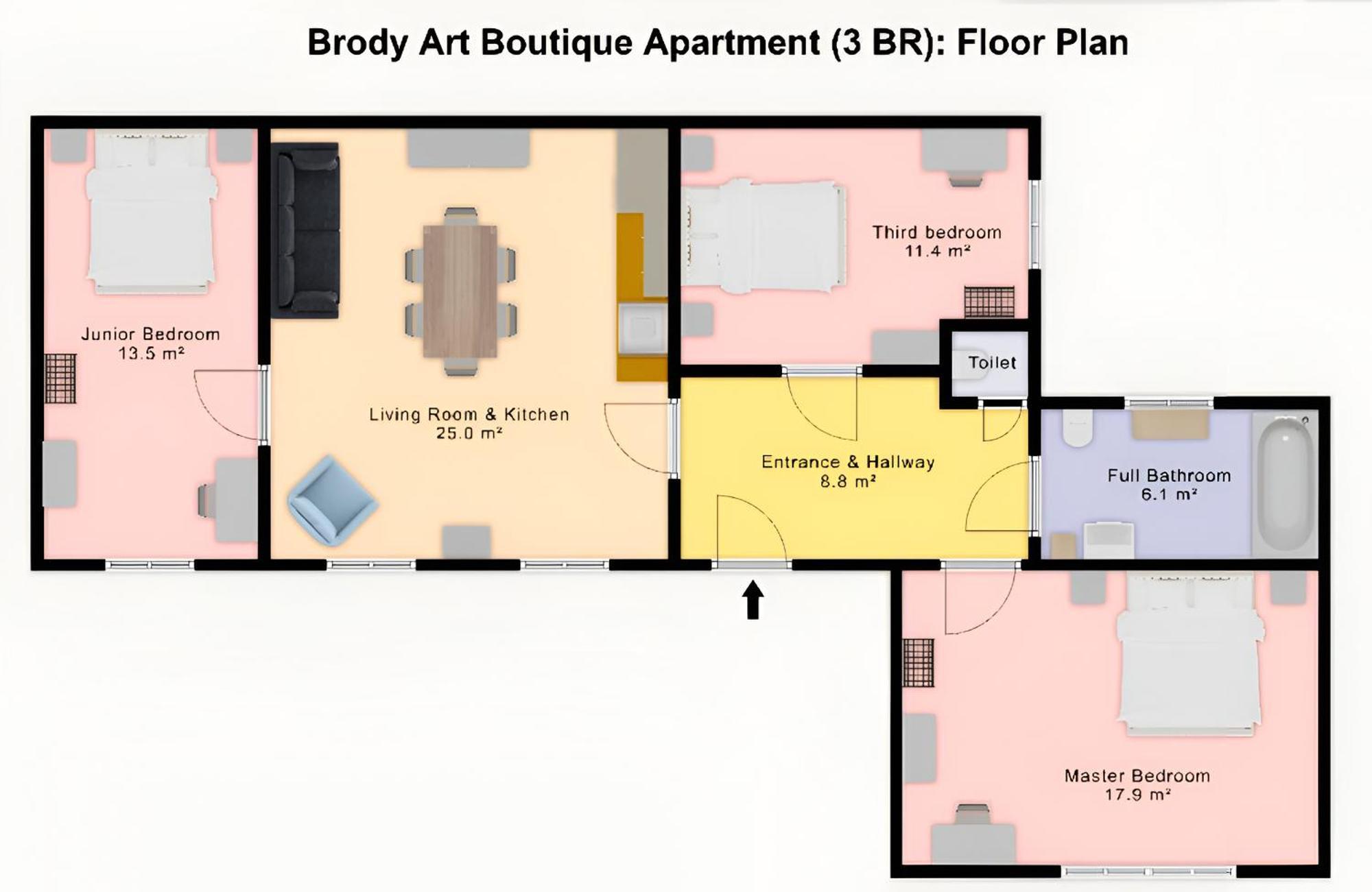 Brody Art Boutique Apartments Будапешт Номер фото